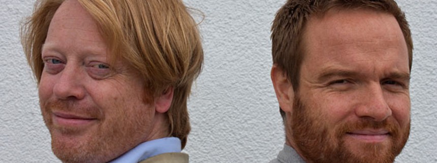 Elmer og Tolsgaard på slap line