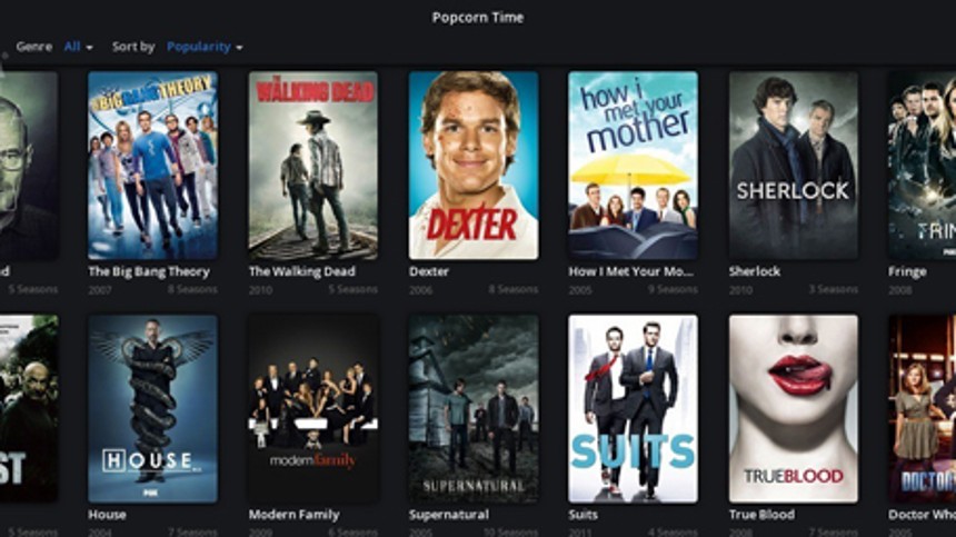 Popcorntime lukker og slukker 