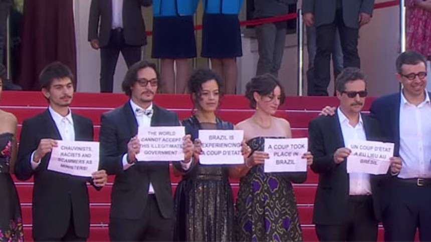 Brasiliansk demonstration i Cannes