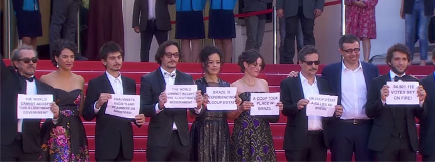 Brasiliansk demonstration i Cannes