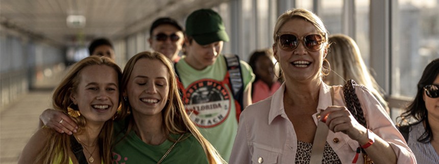 Trine Dyrholm og stjerneskud på krydstogtskib